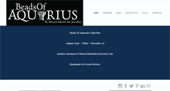 Desktop Screenshot of beadsofaquarius.com