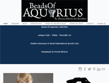 Tablet Screenshot of beadsofaquarius.com